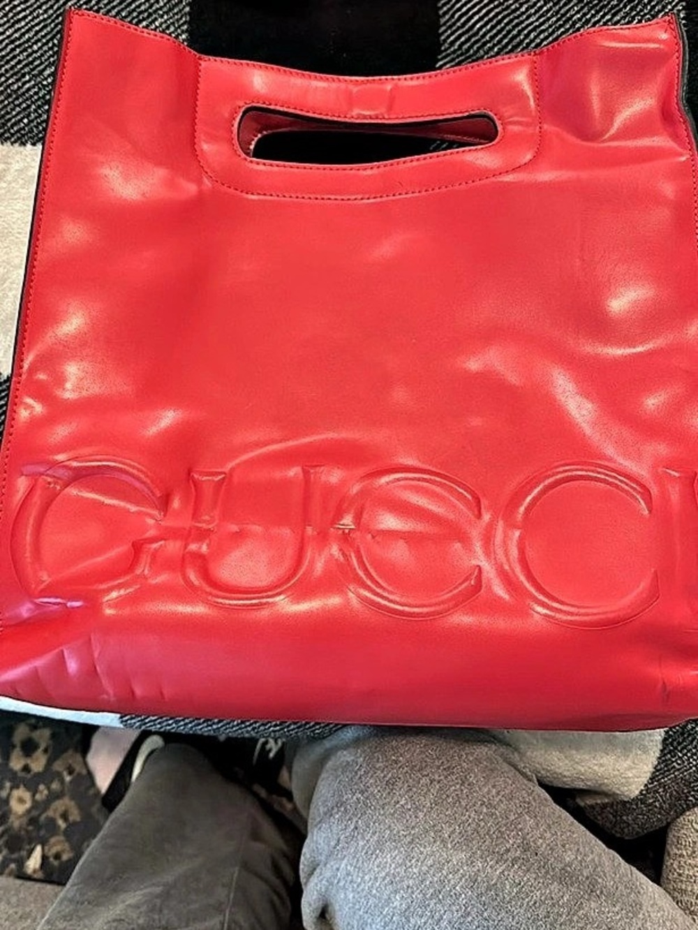 COACH Red Leather Tote